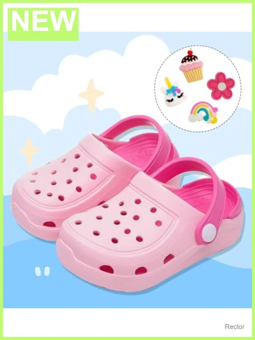 OWIF Kids Toddler Clogs Slip On Water Shoes EVA Sandals Unisex